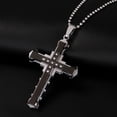 thumbnail image 3 of Xolikefi Male Cross Pendant Stainless SteelPendant Necklace Jewelry For Men, 3 of 3