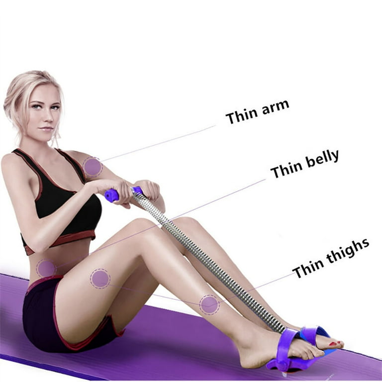 Cheers.US Spring Sit Up Pull Rope Resistance Band Anti Slip Foot Pedal Ab Mat Pad Elastic Sit Up Spring Tension Abdominal Exerciser Walmart