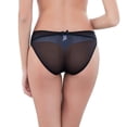 thumbnail image 4 of Lingerie Transparente en Maille pour Femmes Soutien-Gorge Brodé et String et Bas, 4 of 5