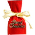 thumbnail image 4 of Nooveds Botella de vino de Navidad Decoraciones navideñas Decoraciones navideñas Fiesta Decoración para fiesta de Navidad roja 2 piezas, 4 of 5