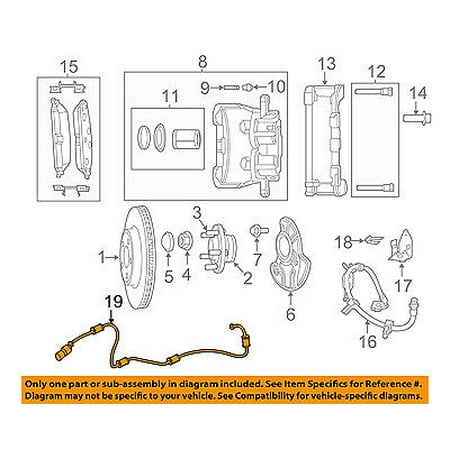 700r4 Speed Sensor - Dodge CHRYSLER OEM 2015 Charger-ABS Wheel Speed Sensor 68199987AA