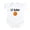 Cloud White, variant on - Lil' Baller Infant Bodysuit - Baby Light Bodysuit, Size Newborn - 24 Months