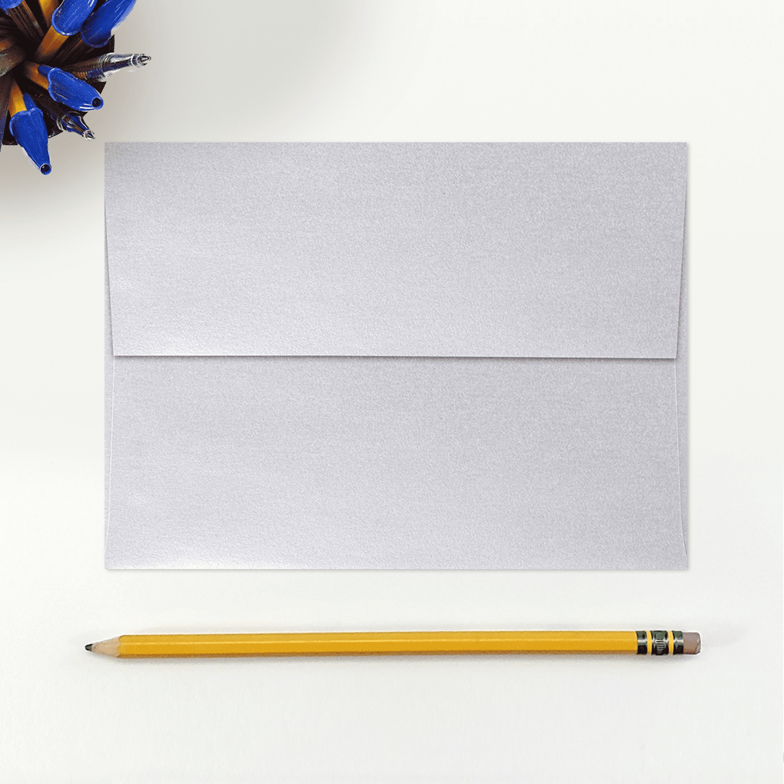 LUXPaper A7 Invitation Envelopes, 5 1/4 x 7 1/4, Silver Metallic, 50/Pack