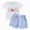 R415-Blue, variant on NOLDARES American Flag Toddler Baby Boy 4th of July Outfit Short Sleeve T-Shirt and Elastic Waist Shorts Print Tee 2Pcs Summer Clothes(Red,6-12 M)