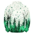 thumbnail image 3 of KeShDi Christmas Crew Neck Sweatshirt for Mens Casual Fashion Stand Collar Print Zipper Pullover Long Sleeve Sweatshirt GreenL, 3 of 3