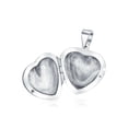 thumbnail image 2 of Bling Jewelry Womens Vintage Style Heart Shaped Locket Pendant Necklace Holds Photos Silver, 2 of 6