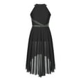 thumbnail image 3 of Aiihoo Girls Sleeveless Ballet Dance Dress Lyrical Modern Halter Neck Maxi Dress Performance Dress Ball Gowns Black 12, 3 of 7