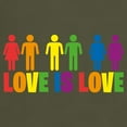 thumbnail image 3 of CafePress - Love Is Love Dark T Shirt - Men's Classic Graphic Cotton T-Shirt, 3 of 4