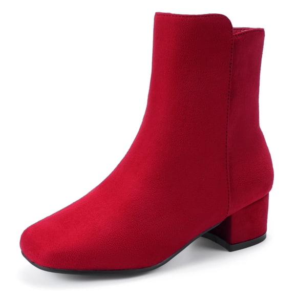 Botas PANDANINJIA Alyssa Fashion con punta cuadrada y tacón bajo para niñas