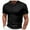 01 Black, variant on Awdenio Mens T-shirt Shirt Solid Polyester Comfortable Casual Short Sleeved V-neck Top Regular Fit, All-Season Wear, Casual Style, Knit Fabric