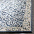 thumbnail image 4 of SAFAVIEH Brentwood Brandy Floral Runner Rug, Navy/Creme, 2' x 12', 4 of 9