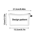 thumbnail image 3 of Customizable Leather Makeup Organizer Pouch for Women Travel Toiletry Storage with Zipper Closure Portable Cosmetic Bag, 3 of 6