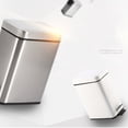 thumbnail image 3 of Bote de basura Naiovety Metal Blanco 30,5*22,3*14,5 cm, 3 of 6