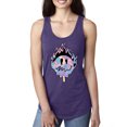 thumbnail image 2 of Wild Bobby Trippy Happy Face Women Racerback Tank Top, 2 of 6