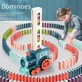 thumbnail image 1 of Juguetes educativos para niños dominó tiembla divertido tren eléctrico automático, 1 of 5