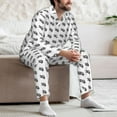 thumbnail image 7 of Salouo SeTurtle27 Print Button-Front Long Sleeve Pajama Set for Men, Soft 2Pjs Men's Long Sleeve Sleepwear-Medium, 7 of 7