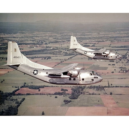 Fairchild C-123B-7-FA Providers Style - A - 20x30 Inch Laminated Aviation Poster - Stunning Detail and Bold Colors