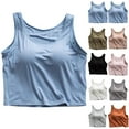 thumbnail image 5 of MIUOWANP Womens Sleeveless Tank Tops Casual Solid Color Tank Top with Chest Cushion Comfortable & Versatile Army Green S, 5 of 5