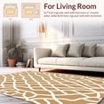 thumbnail image 2 of ODIKA 3'x5' Machine Washable Non-Slip Area Rug, Style with Interlocking Spotted Motifs and Subtle Asymmetric Patterning High Traffic Rug, Brown, 292910, 2 of 7