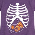 thumbnail image 3 of Instant Message - Pizza Nuggets Skeleton - Toddler & Youth Girls Short Sleeve Graphic T-Shirt, 3 of 6