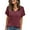 A-Red, variant on Shine Up Blouses for Women Casual V Neck Shirts Summer Sweaters Short Sleeve Tunic Tops