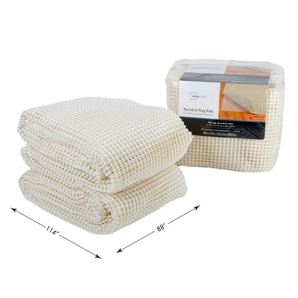 Mainstays Cream NonSkid NonSlip Rug Pad, 8' x 10'