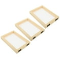 thumbnail image 1 of FUTUREORYY 3Pcs Paper Making Frame Wooden Paper Frame Child Friendly Environmental Awareness Craft Creation, 1 of 8
