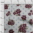 thumbnail image 1 of oneOone Viscose Chiffon Maroon2 Fabric Floral & Geometric Sewing Craft Projects Fabric Prints By Yard 42 Inch Wide, 1 of 4