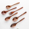 thumbnail image 3 of Cterwk - Juego de 3 cucharas de madera para sopa, para servir, para café, té, postres y mezclar., 3 of 8