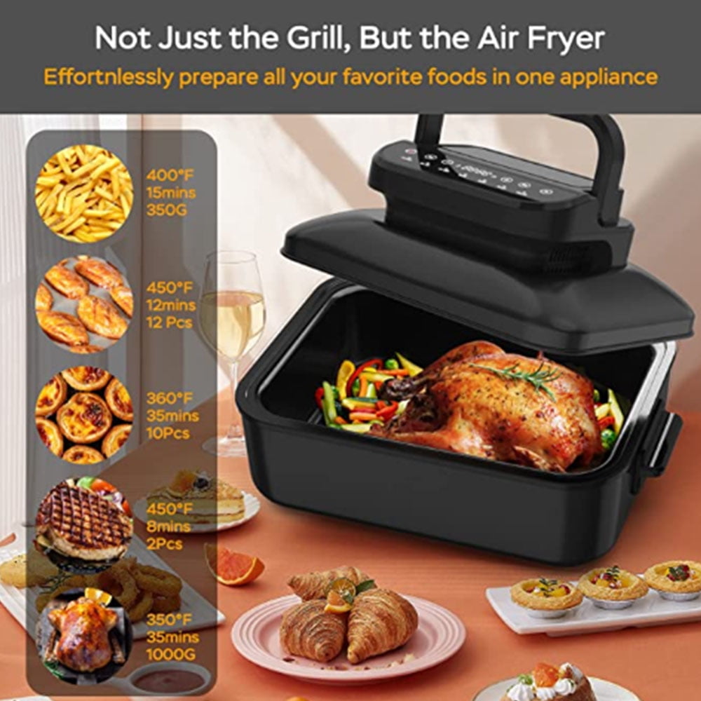 Buy Geek Chef 7 In 1 Smokeless Electric Indoor Grill with Air Fry