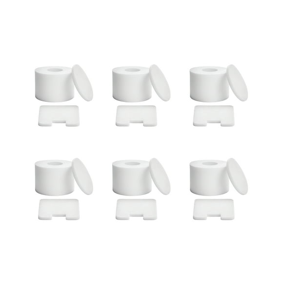 6 Sets Filter Shark NV42 Deluxe Upright Vacuum Cleaner Compared to Part #XFF36. Fits UV402 UV410, NV36, NV36A, NV42, NV44, NV46, NV46C