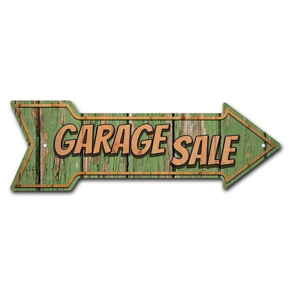 SignMission P-ARROW10-999854 10 x 30 in. Wide Garage Sale Arrow Sign