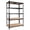 Black, variant on 5-Tier White Laminated Metal Shelving Unit, Heavy Duty Adjustable Storage Rack, Multipurpose Organizer for Garage Basement Pantry, 29" W x 12" D x 59" H