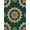 Green Ivory Amber, Pattern 10, variant on Design&I 8'x10' Washable Area Rug Circle Ornate Scroll Border Dining Table Alfombra Round Vintage Refined for Living Room, Family Extra Large Skid-Resistant Low Profile