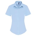 thumbnail image 1 of Premier - Camisa Formal de Manga Corta para Mujer (Azul Pálido), 1 of 3