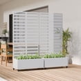 thumbnail image 3 of MAYEERTY 5 Panels Outdoor Metal Planter Box, Durable Weather-Resistant Planter, Decorative Metal Flower Box for Patio, Balcony, Garden, 3 of 8