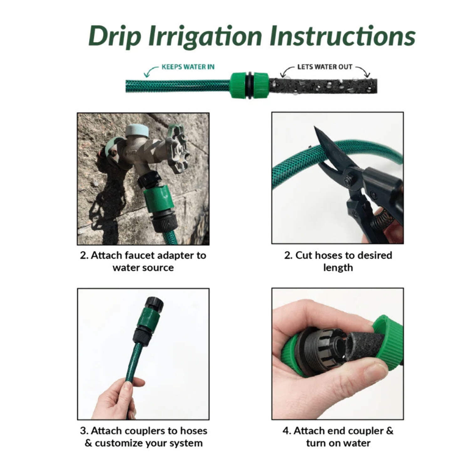 Ferry-Morse Complete Drip Irrigation System with 100ft Soaker & 50ft Garden Hose