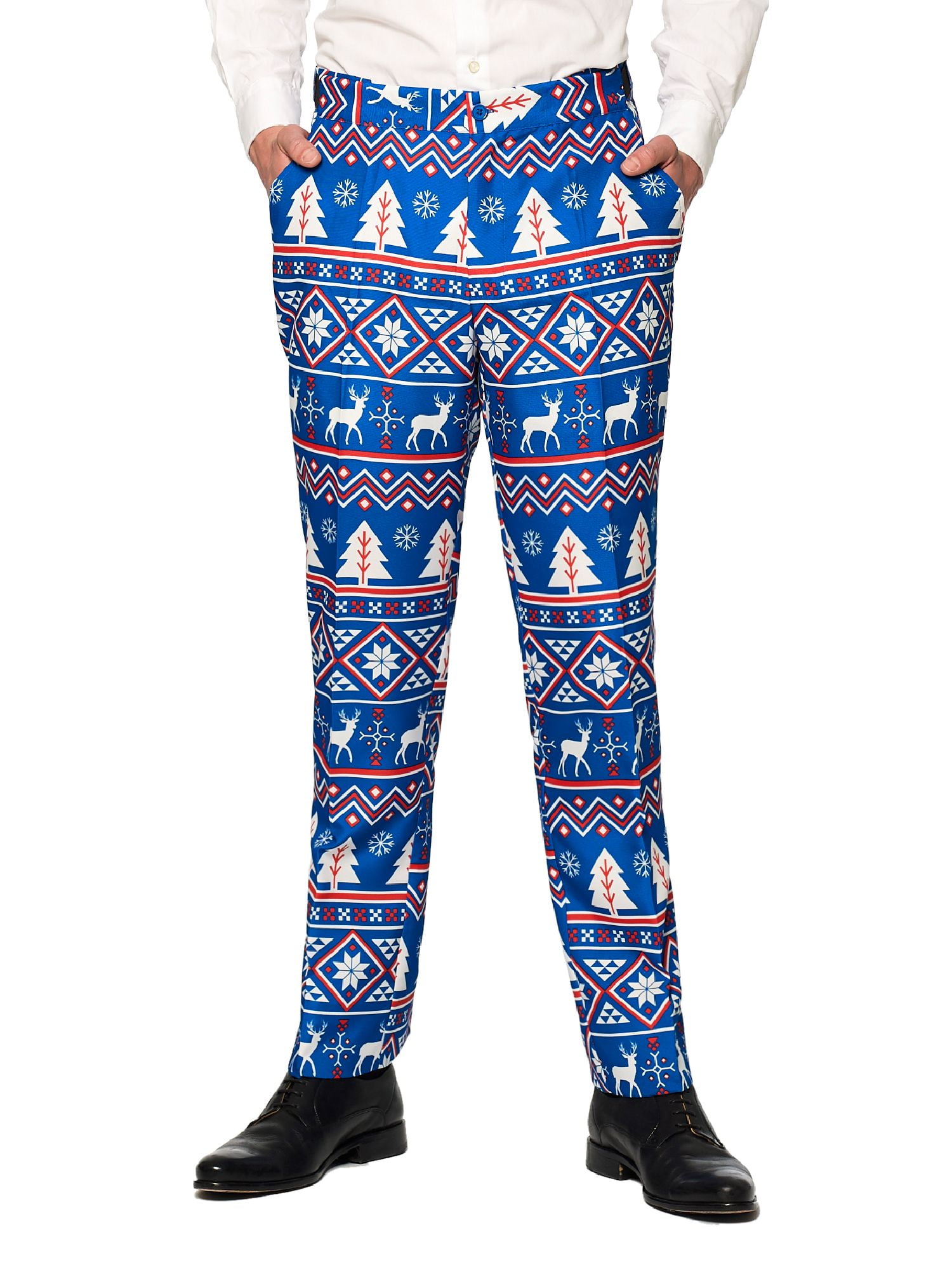 Suitmeister Christmas Blue Nordic Men's Suit - Walmart.com