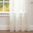 thumbnail image 5 of Chanasya White Ivory Sheer Curtains for Living Room - 63 Inch Panels - Embroidered Luxury Vine Patterned Voile Chic Sheer Curtain Panels for Bedroom Kitchen Dining Room - Light Filtering 2 Panel Set, 5 of 6