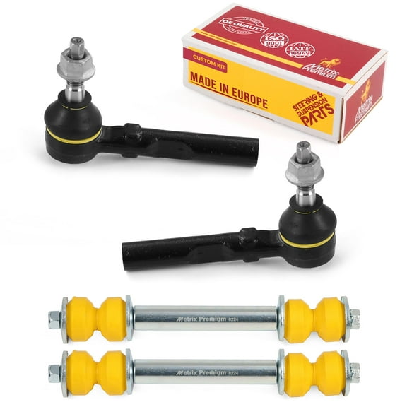 Metrix Premium Chassis Parts GDX - 4 PC Outer Tie Rod End & Front Sway Bar Stabilizer End Link Kit Fits 03-14 Chevrolet Express 1500, 03-05 Express 2500 AWD, 03-14 GMC Savana 1500, ES80311, K700537