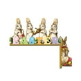 thumbnail image 2 of Xihbxyly Pegatina de Esquina de Puerta de Pascua Decoración de Enano de Madera, 2 of 7