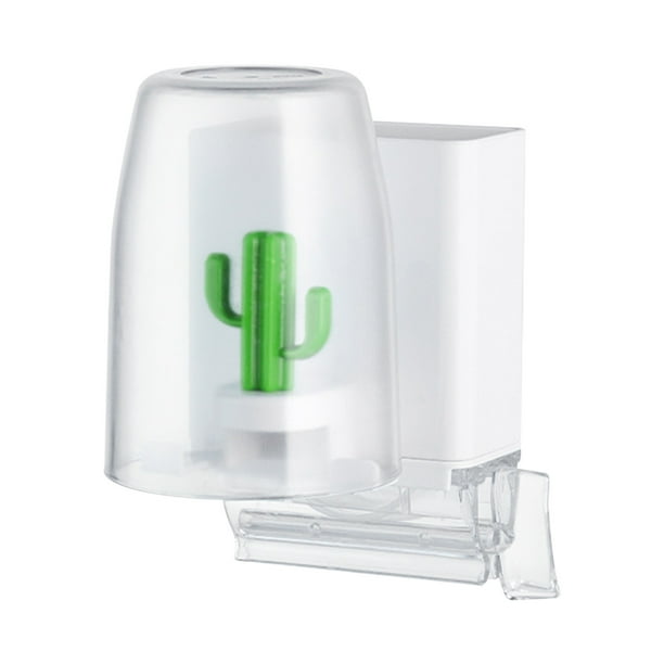Xihbxyly Estante para Cepillos de Dientes Cactus, Multifunción de Pared, con Diseño de Deshidratación Invertido, Portavasos para Enjuague Bucal, Moderno y Duradero, Organizador de Baño, 12,8 X 11,1 X