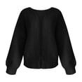 thumbnail image 5 of Fall Winter Savings Clearance 2024! TAGOLD Womens Cardigan Coats,Fashion Woman Long Sleeve T-Shirt Autumn Sweater Cardigan Solid Blouse Tops, 5 of 5