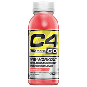 Cellucor C4 On The Go Pre Workout Energy Drink, Watermelon, 10 Fl Oz, 12 Ct