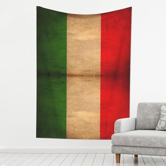 Tapestry Vintage Italian Flag Tapestry Wall Hanging For Bedroom Living Room Dorm Decor 80x60 Inch