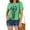 Green, variant on Giraffe Print Graphic Short Sleeve T-Shirt Plus Size Women Tops