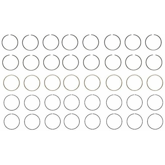 Moly Piston Rings Set | Compatible with GM & Chevrolet 7.4L 454 | Standard Size