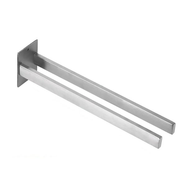 Toallero doble elegante, diseño moderno y elegante que ahorra espacio para el área del lavabo del baño, construcción de acero inoxidable para resistencia al óxido y la corrosión (37,5 cm)