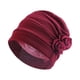 thumbnail image 1 of Minnieouse Turbante de poliéster para mujer, gorro decorativo tradicional lavable de Color sólido para el hogar y la Oficina, diadema para Sombreros Vino rojo, 1 of 6