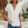 thumbnail image 2 of Coastal Granddaughter Button-Up Tops, Cute White Tops For Women Boho Bow Vest Y2K Top Dresses Summer 2025 Womens Casual Black Short Outfits Vacation Mini Beach White, 2 of 5